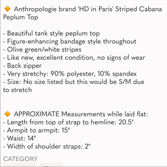 Anthropologie 'HD in Paris' Striped Peplum Top - Picture 5 of 5